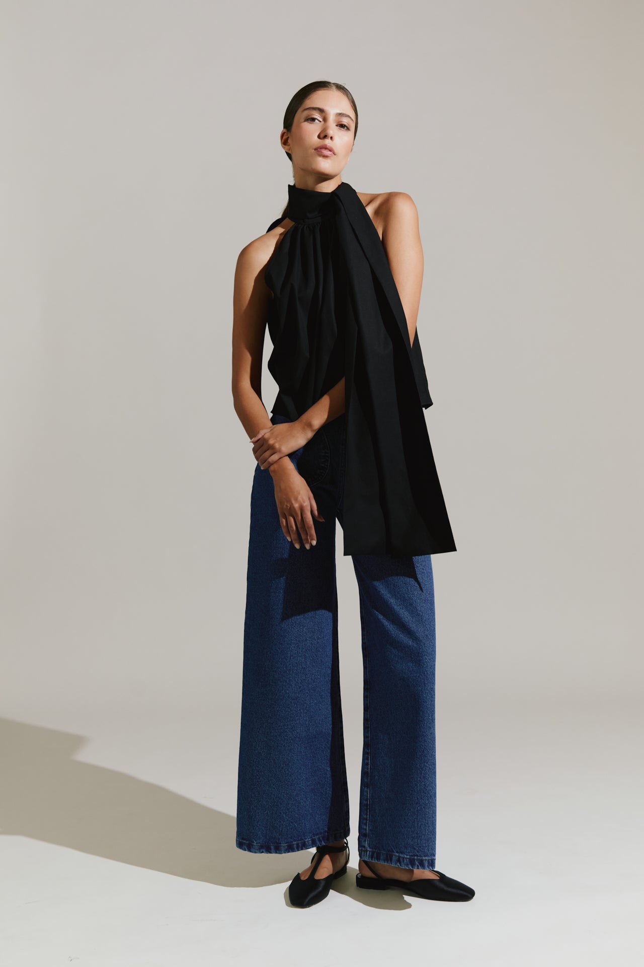 Blusa con lazada