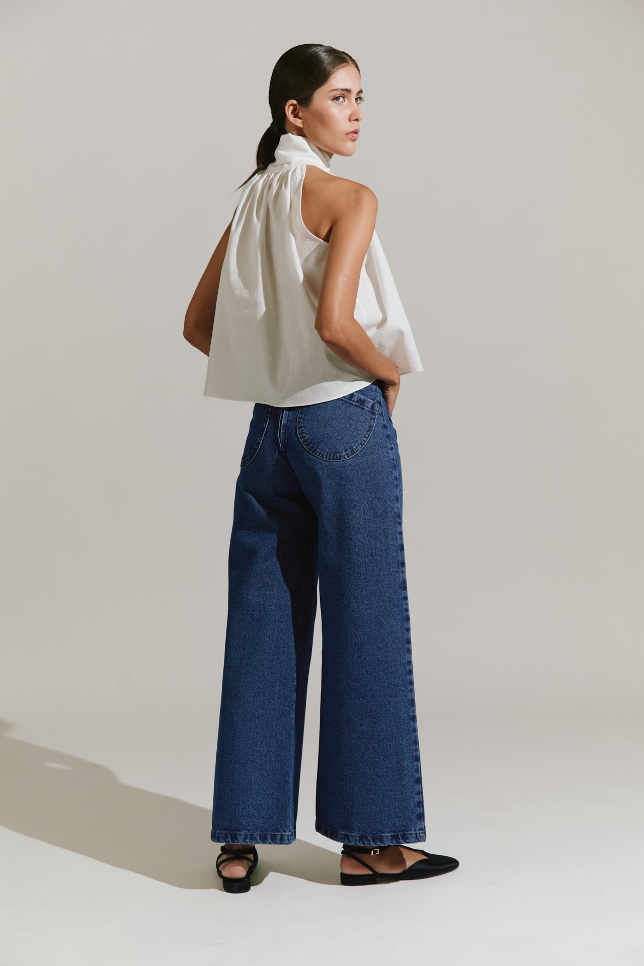 Blusa con lazada