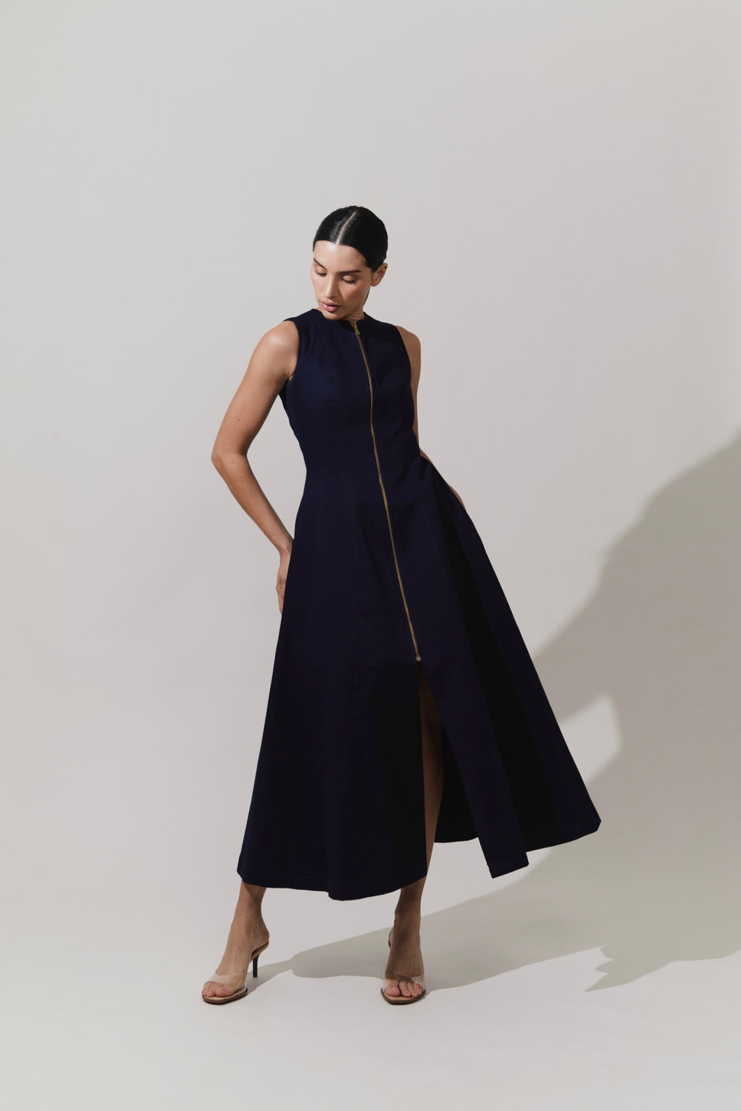 Vestido con cremallera