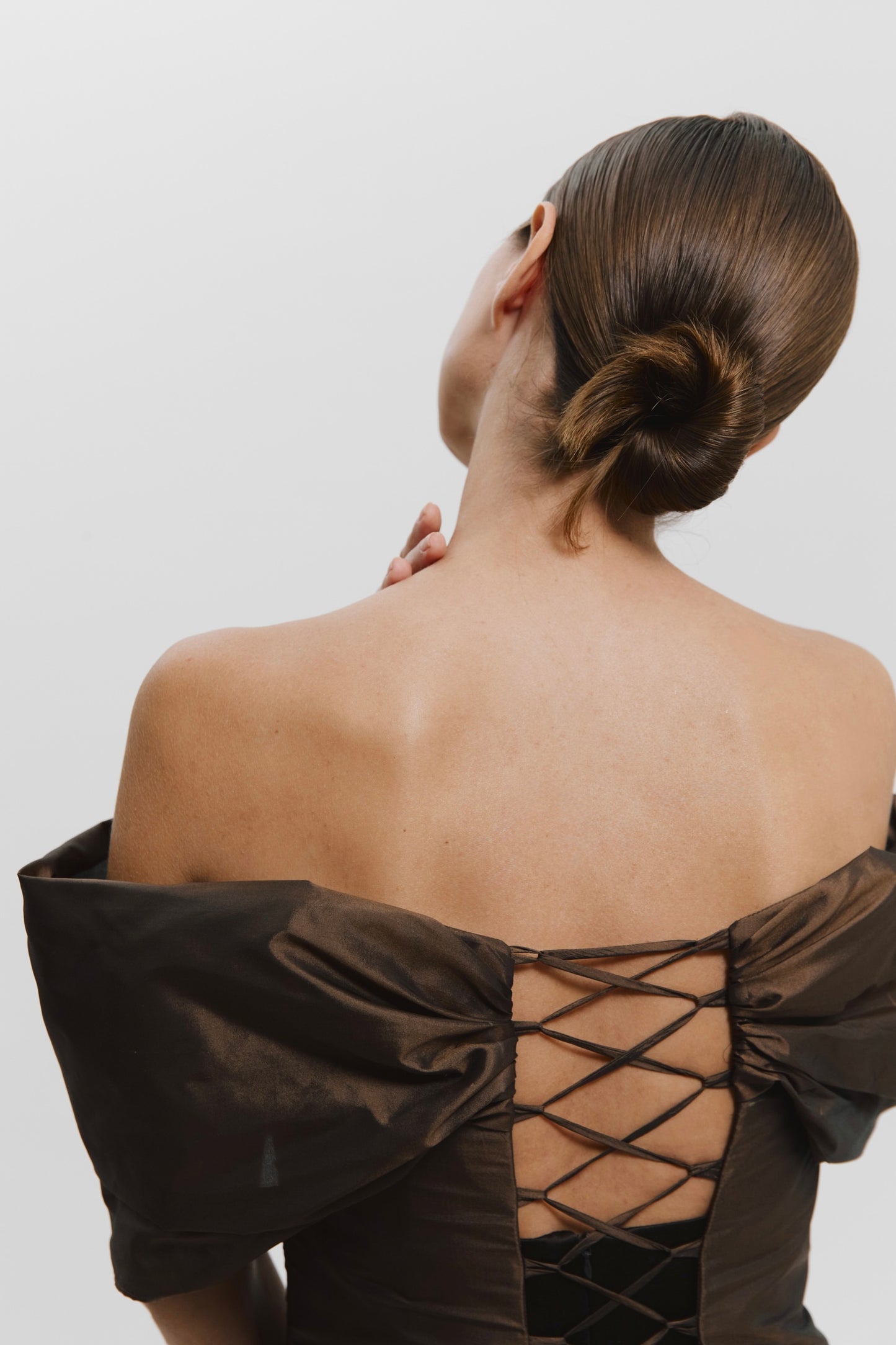 Top drapeado off the shoulder