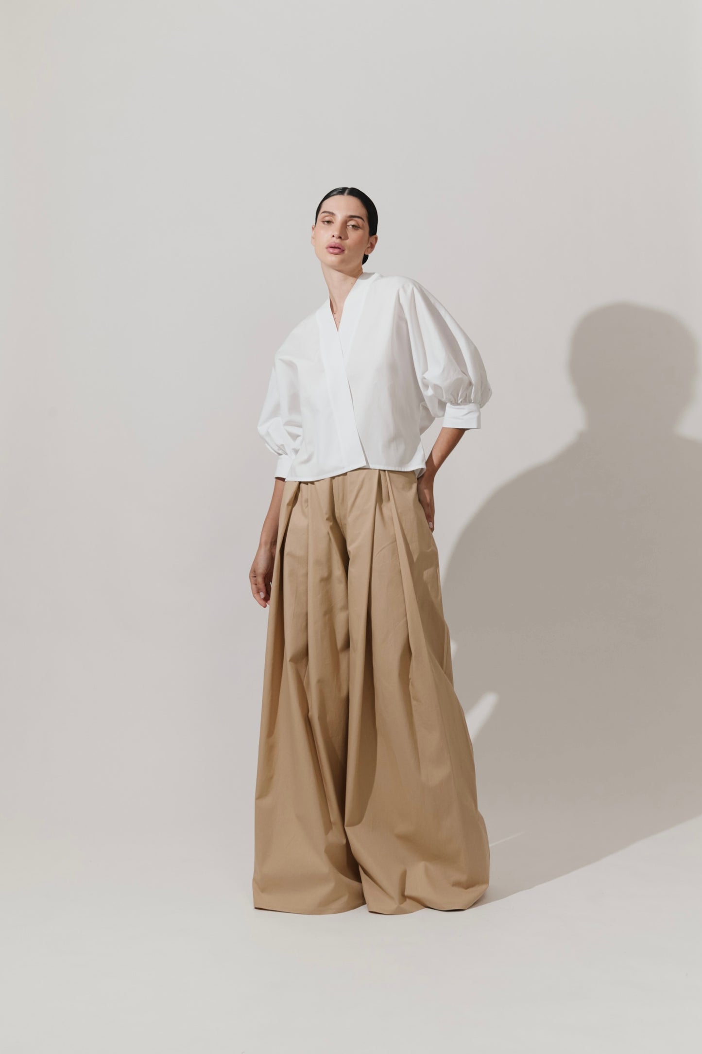 Blusa de un solo botón