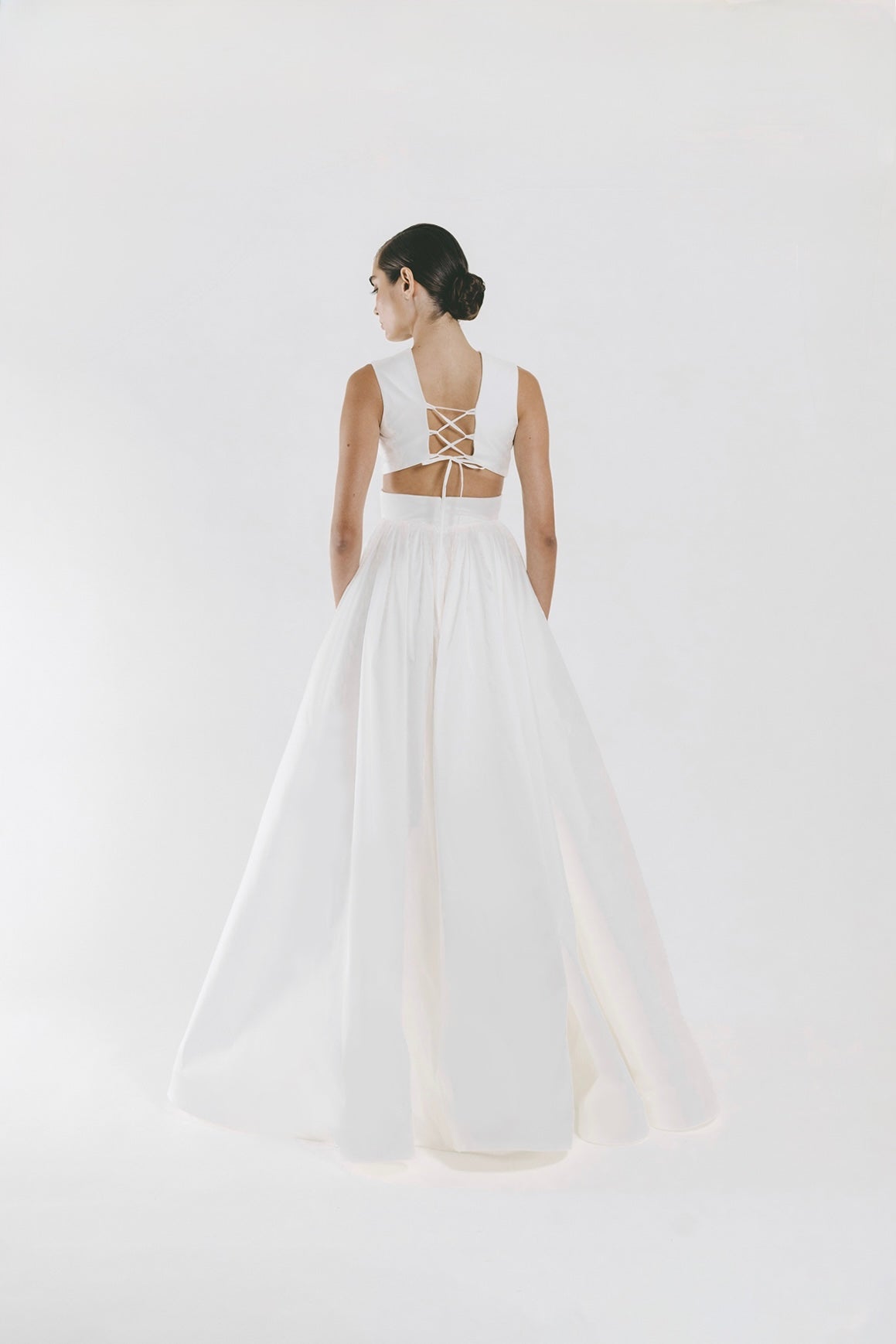 Vestido largo entrelazado Bridal