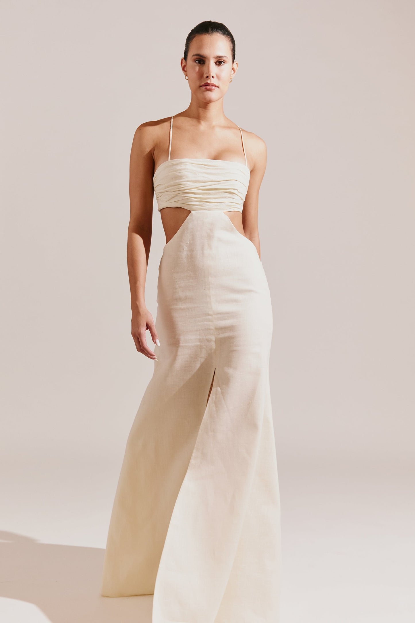 Vestido cintura cut-out Bridal