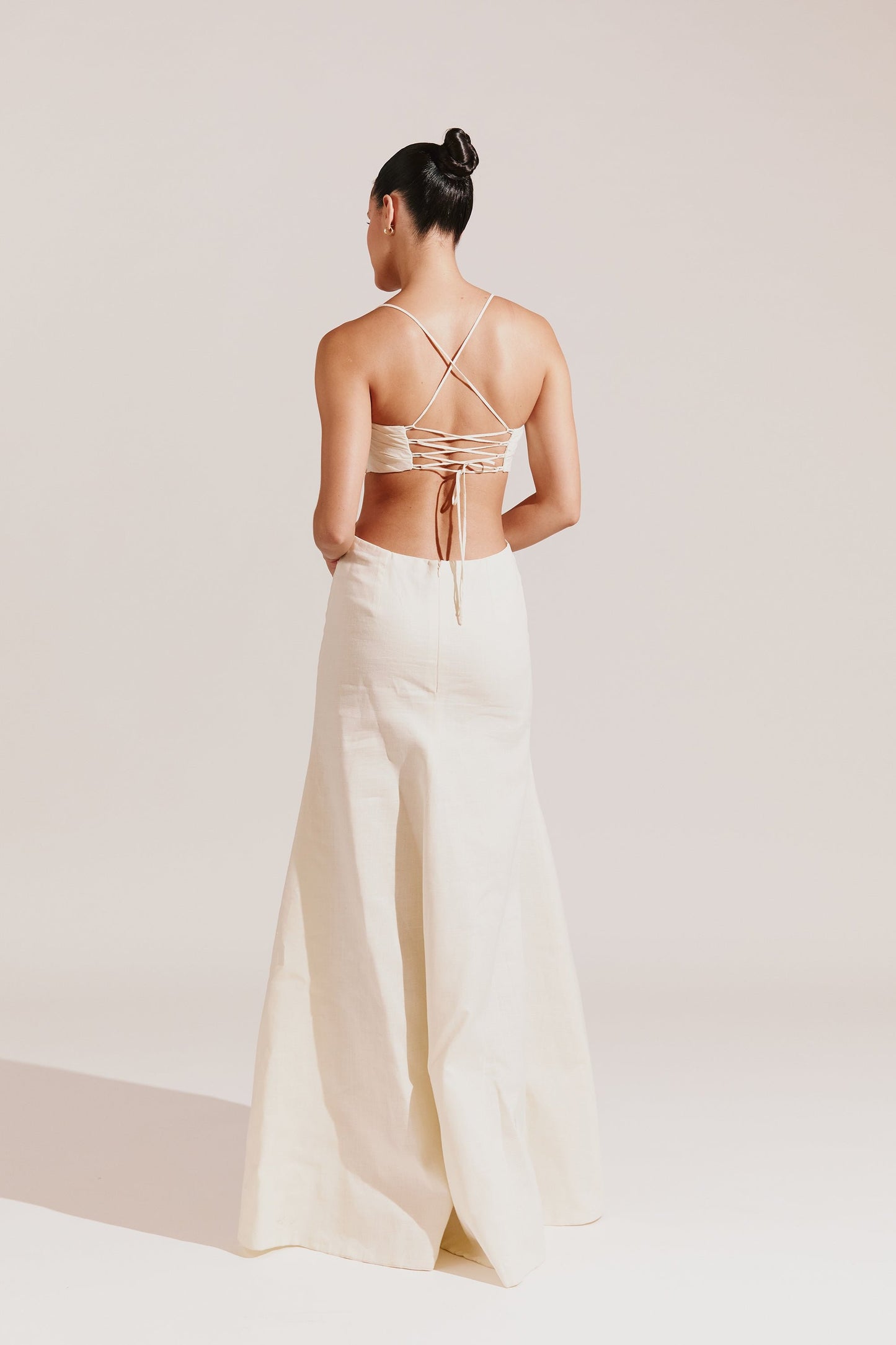 Vestido cintura cut-out Bridal