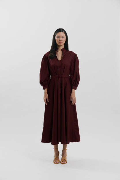 Vestido con maxi mangas