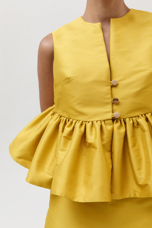 Chaleco peplum
