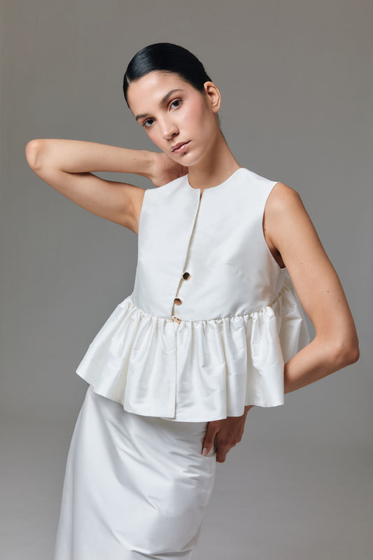 Chaleco peplum