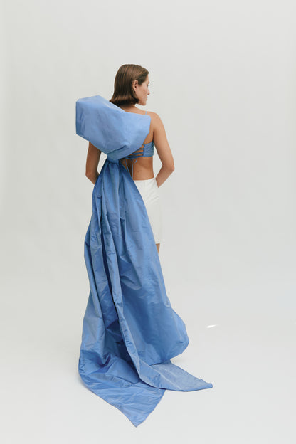 Vestido corto de lazada