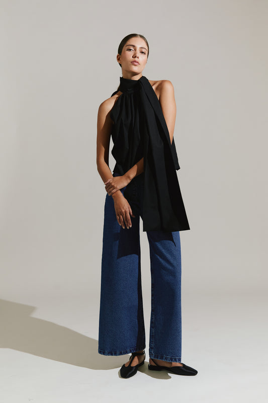 Blusa con lazada