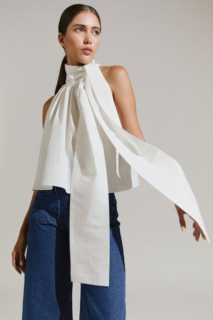 Blusa con lazada