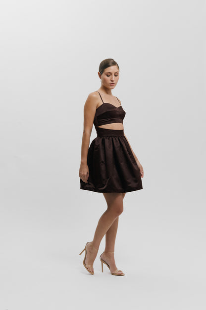 Top escote semi corazón
