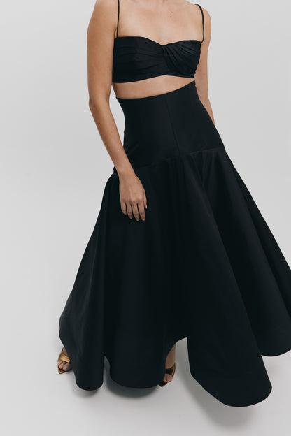 Falda campana midi