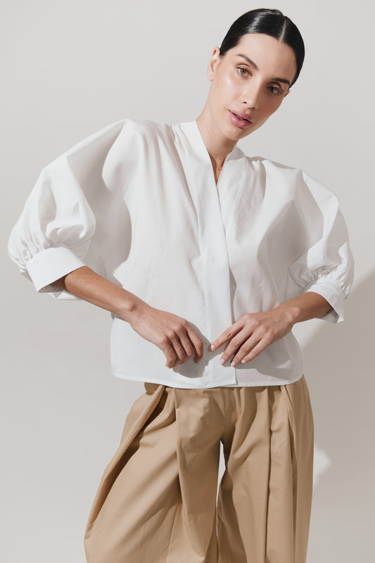 Blusa de un solo botón