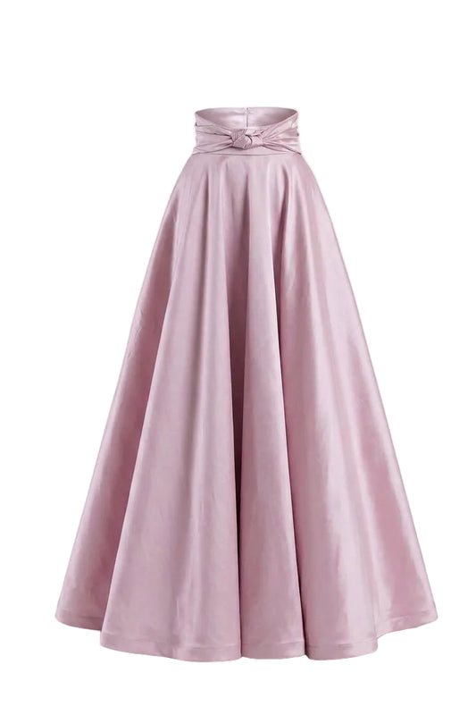 Maxi falda con detalle nudo