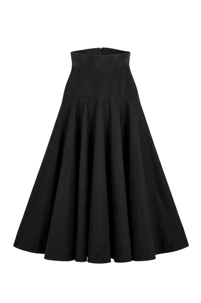 Falda campana midi