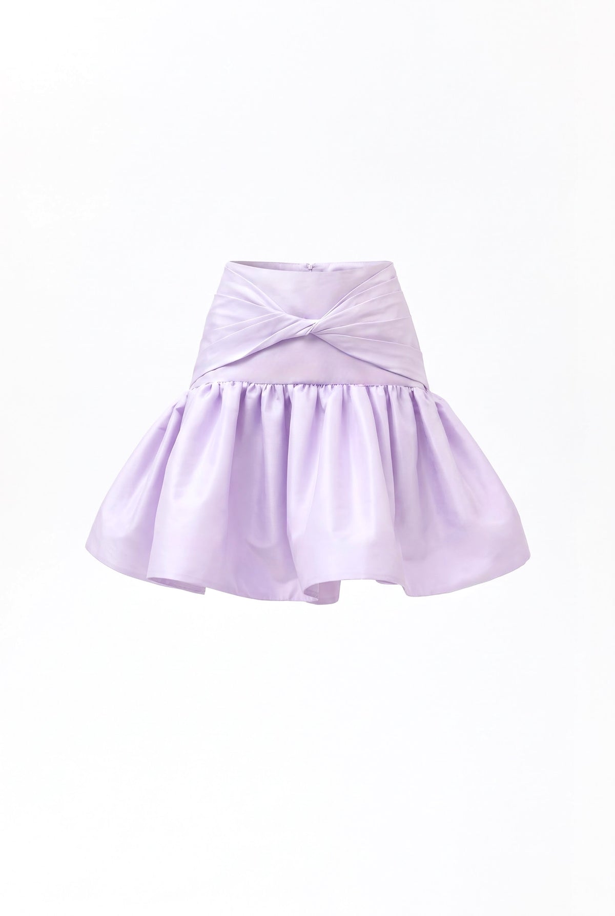 Minifalda con vuelo y detalle nudo