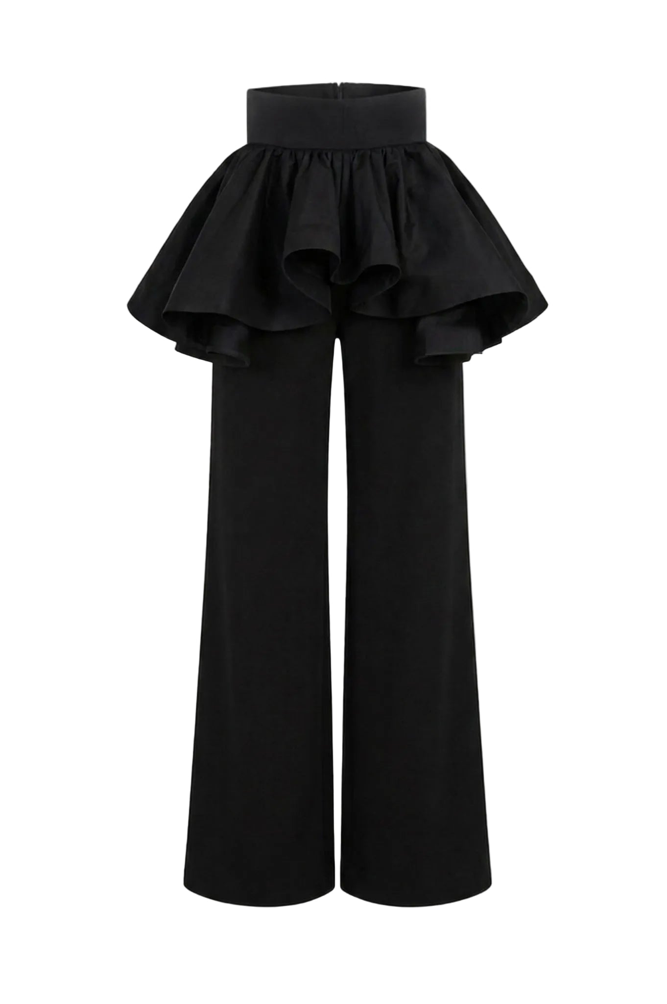Pantalón con detalle peplum