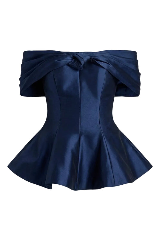 Top peplum de corpiño off the shoulder